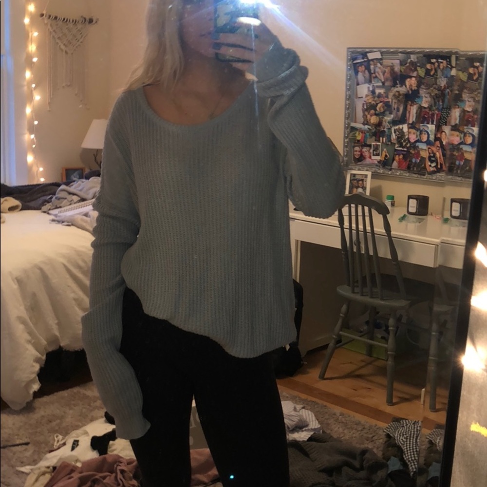 Blue Over-Sized Sweater